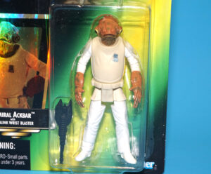 STAR WARS POTF2 ADMIRAL ACKBAR MOC MOSC US CARD 1997 KENNER