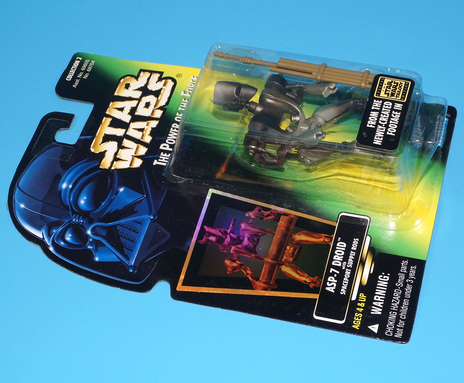 STAR WARS POTF2 ASP-7 MOC MOSC US CARD 1996 KENNER - Image 3