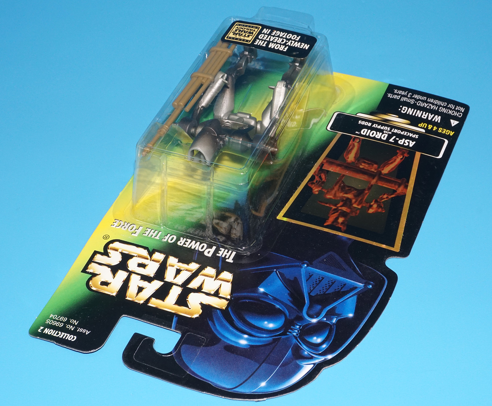 STAR WARS POTF2 ASP-7 MOC MOSC US CARD 1996 KENNER - Image 4