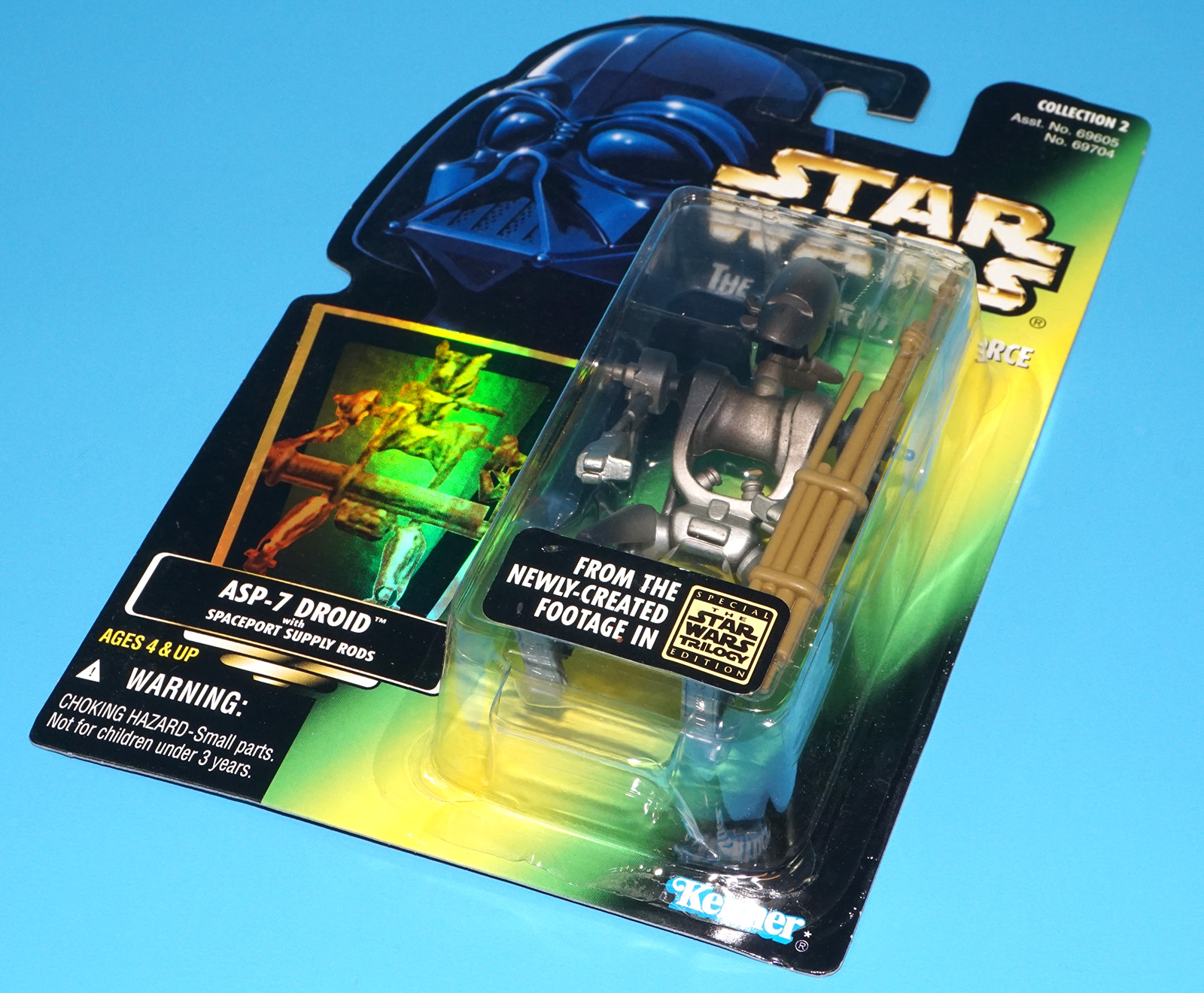 STAR WARS POTF2 ASP-7 MOC MOSC US CARD 1996 KENNER - Image 5