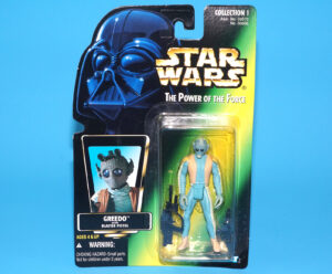 STAR WARS POTF2 GREEDO MOC MOSC US CARD 1996 KENNER