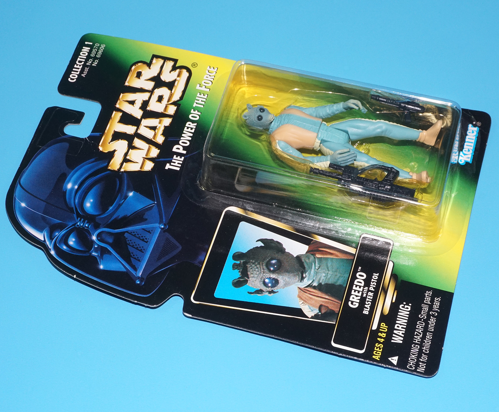 STAR WARS POTF2 GREEDO MOC MOSC US CARD 1996 KENNER - Image 3