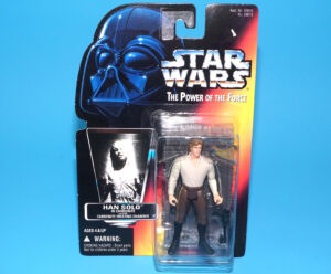 STAR WARS POTF2 HAN SOLO CARBONITE MOC MOSC US CARD 1996 KENNER