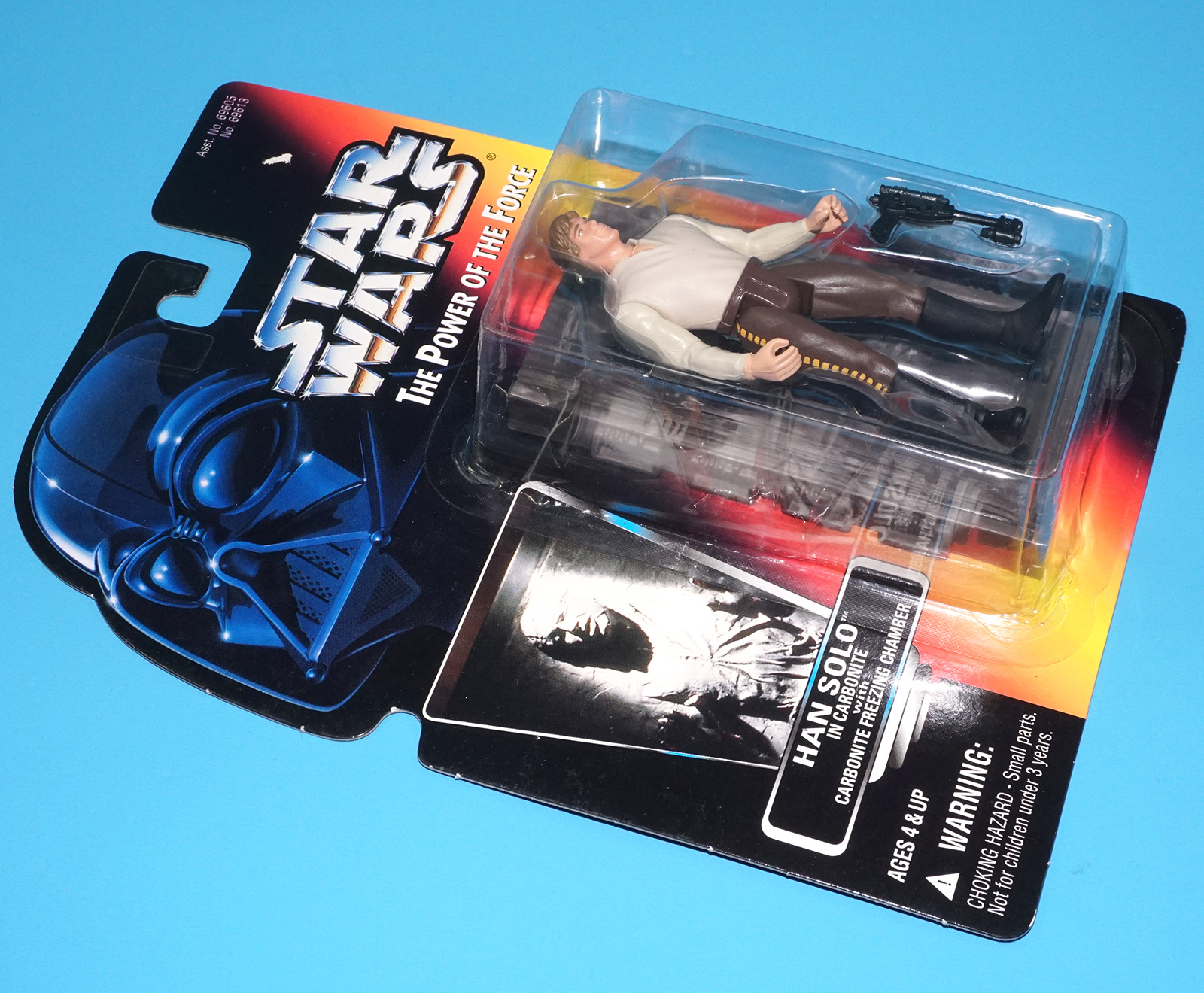 STAR WARS POTF2 HAN SOLO CARBONITE MOC MOSC US CARD 1996 KENNER - Image 3