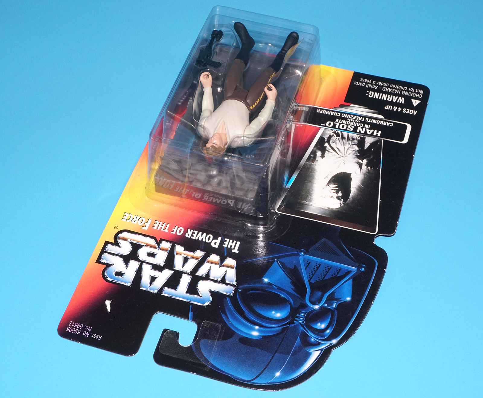 STAR WARS POTF2 HAN SOLO CARBONITE MOC MOSC US CARD 1996 KENNER - Image 4