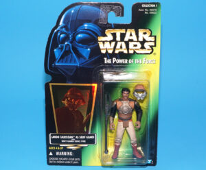 STAR WARS POTF2 LANDO CALRISSIAN SKIFF GUARD MOC MOSC US CARD 1996 KENNER