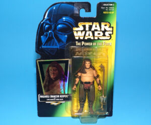 STAR WARS POTF2 MALAKILI (RANCOR KEEPER) MOC MOSC US CARD 1997 KENNER