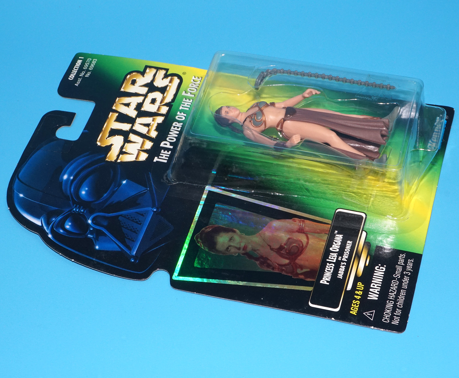 STAR WARS POTF2 PRINCESS LEIA ORGANA JABBA'S PRISONER MOC MOSC US CARD 1997 KENNER - Image 3