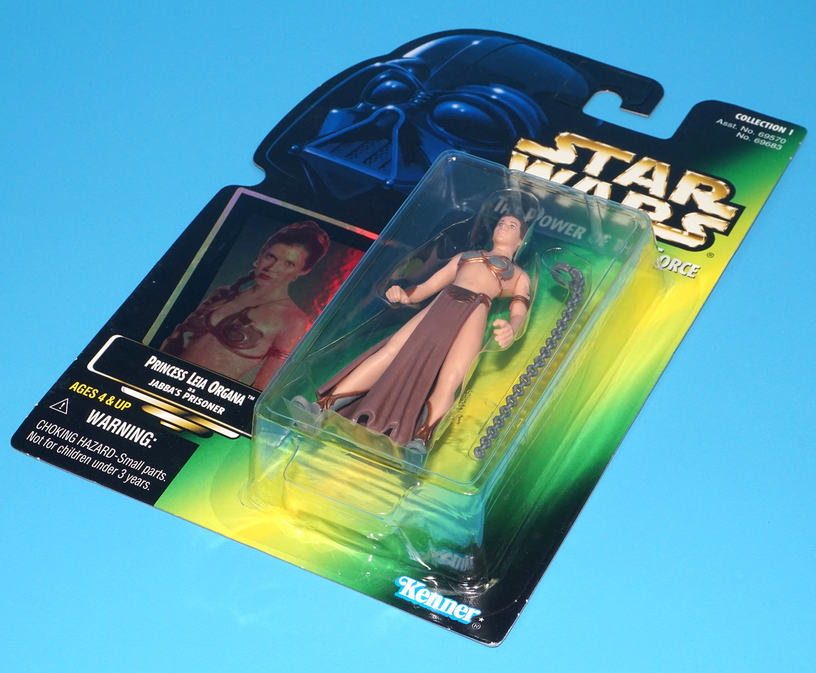 STAR WARS POTF2 PRINCESS LEIA ORGANA JABBA'S PRISONER MOC MOSC US CARD 1997 KENNER - Image 5