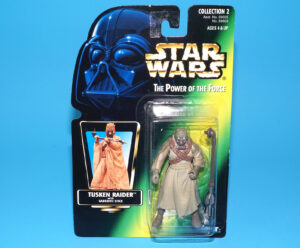 STAR WARS POTF2 TUSKEN RAIDER MOC MOSC US CARD 1996 KENNER