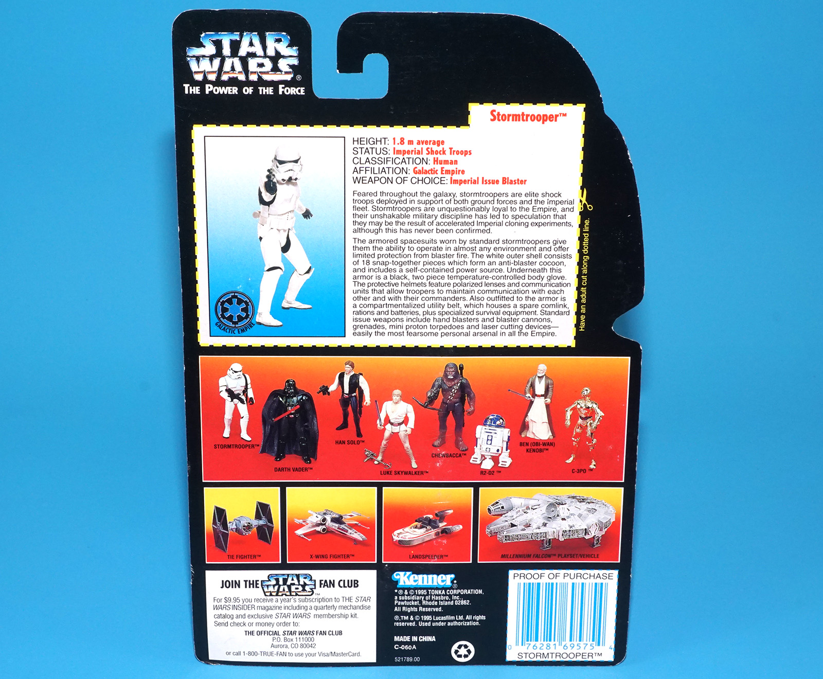 STAR WARS POTF2 STORMTROOPER MOC MOSC US CARD 1995 KENNER - Image 6