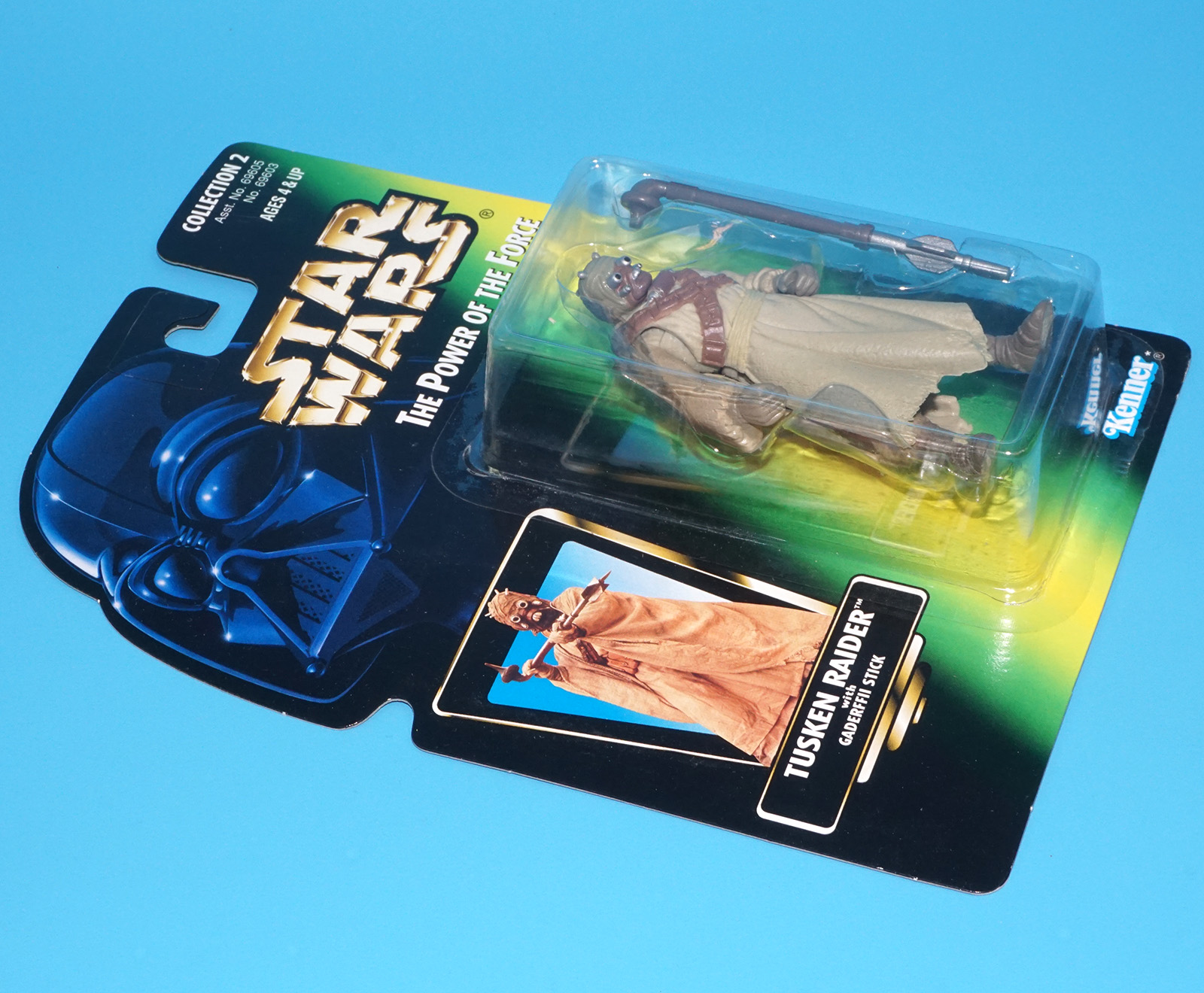STAR WARS POTF2 TUSKEN RAIDER MOC MOSC US CARD 1996 KENNER - Image 3