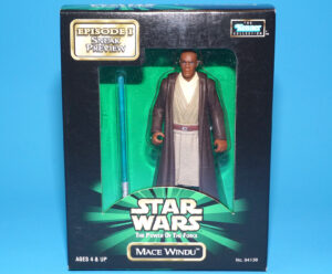 STAR WARS POTF2 MACE WINDU EPISODE I SNEAK PREVIEW MIB NRFB 1998 KENNER