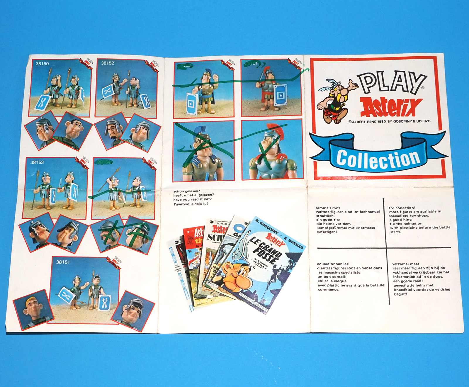 ASTERIX PLAY ACTION FIGURES TOY CATALOG KATALOG FOLDOUT 1980 TOYCLOUD - Image 3