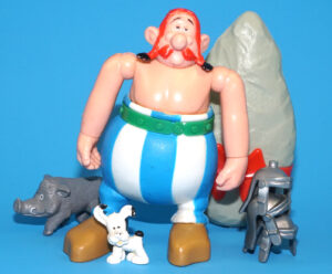ASTERIX PLAY ACTION FIGURES 6201 OBELIX 99% COMPLETE 1980 TOYCLOUD