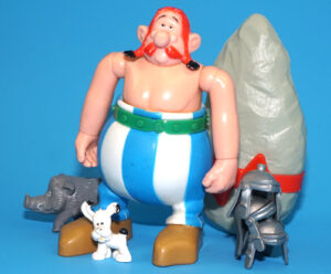 ASTERIX PLAY ACTION FIGURES 6201 OBELIX 99% COMPLETE 1980 TOYCLOUD