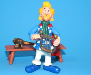ASTERIX PLAY ACTION FIGURES 6207 CACOFONIX 100% COMPLETE 1980 TOYCLOUD