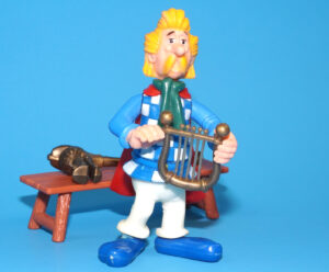 ASTERIX PLAY ACTION FIGURES 6207 CACOFONIX 100% COMPLETE 1980 TOYCLOUD