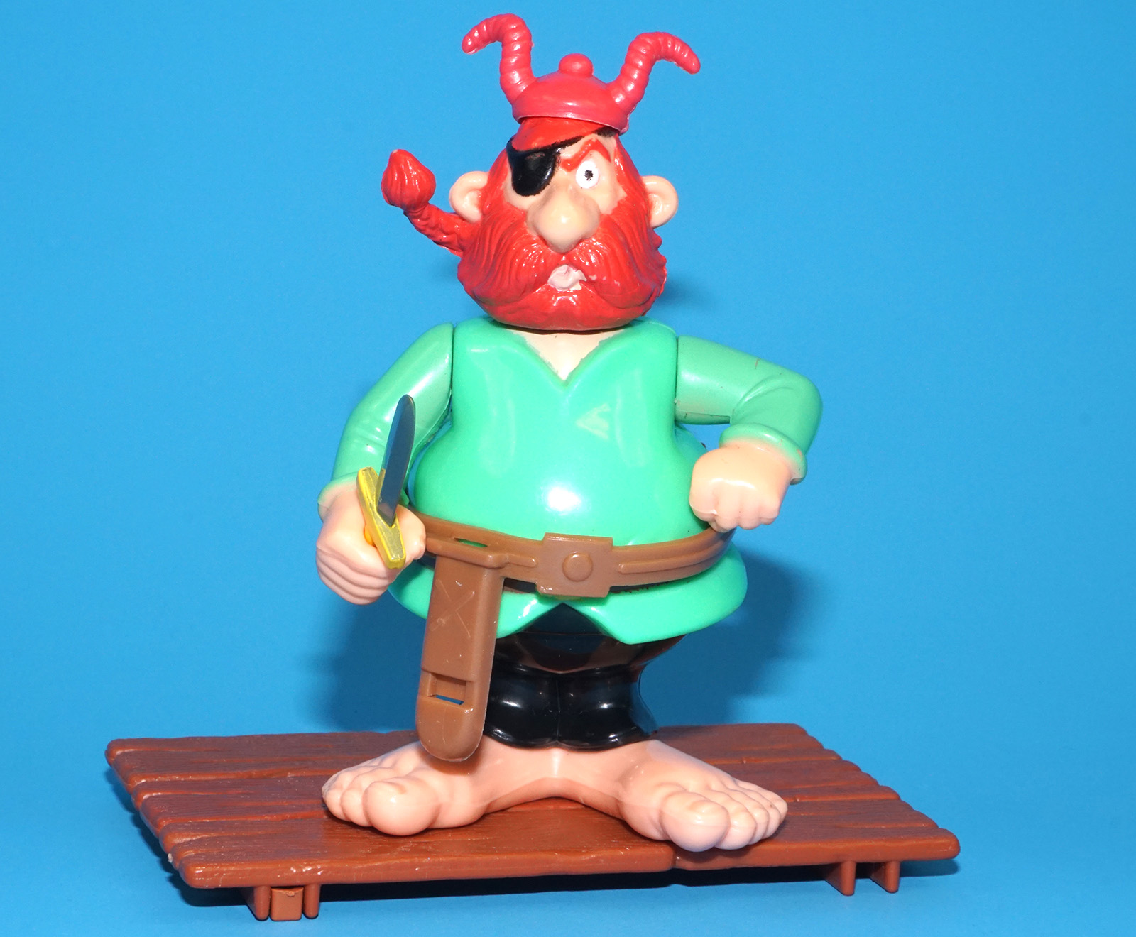 ASTERIX PLAY ACTION FIGURES 6224 PIRATE CAPTAIN REDBEARD 99% COMPLETE 1984 CEJI TOYCLOUD - Image 2