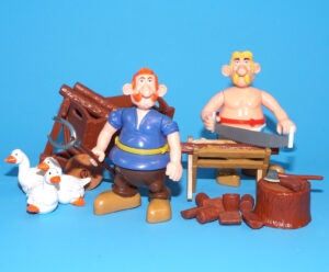 ASTERIX PLAY ACTION FIGURES 6238 GAULISH FARMERS 100% COMPLETE 1980 TOYCLOUD