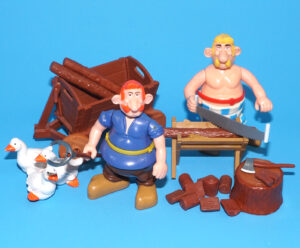 ASTERIX PLAY ACTION FIGURES 6238 GAULISH FARMERS 100% COMPLETE 1980 TOYCLOUD