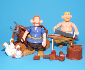 ASTERIX PLAY ACTION FIGURES 6238 GAULISH FARMERS 100% COMPLETE 1980 TOYCLOUD