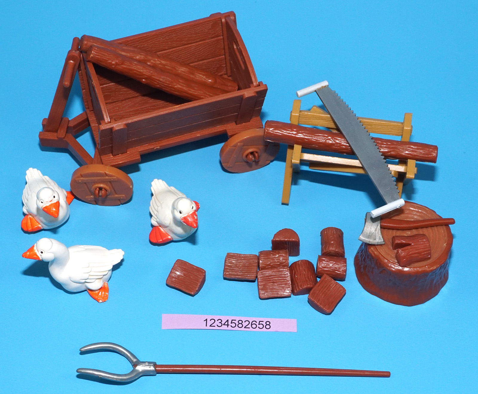 ASTERIX PLAY ACTION FIGURES 6238 GAULISH FARMERS 100% COMPLETE 1980 TOYCLOUD - Image 6