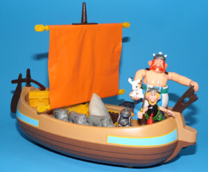 ASTERIX PLAY ACTION FIGURES 6259 BOAT BARQUE 100% COMPLETE 1984 CEJI TOYCLOUD