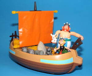 ASTERIX PLAY ACTION FIGURES 6259 BOAT BARQUE 100% COMPLETE 1984 CEJI TOYCLOUD