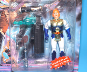 LASER OF JUSTICE FUTURISTIC RANGER ACTION FIGURE MOC MOSC SEALED CARD 1986 LUCKY BELL