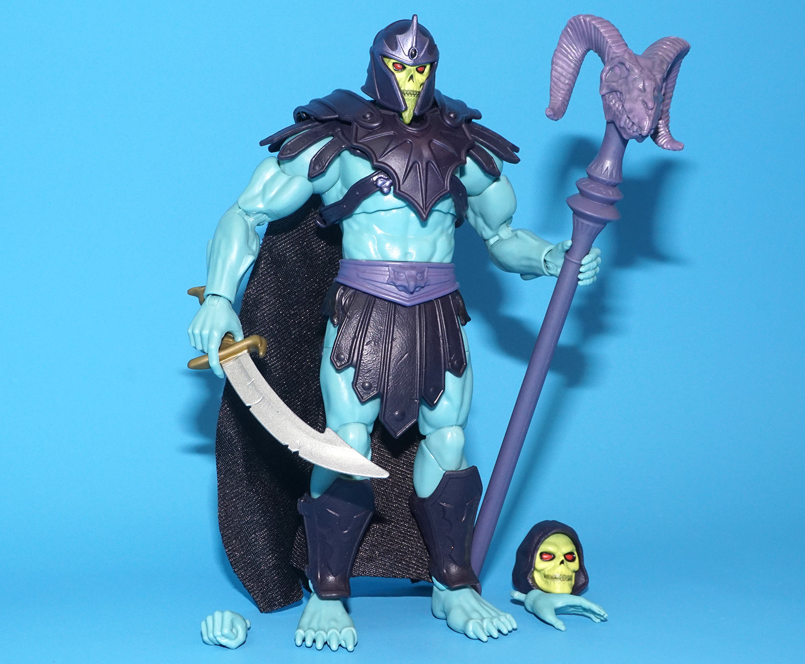 MOTU MASTERS OF THE UNIVERSE MASTERVERSE NEW ETERNIA BARBARIAN SKELETOR 100% COMPLETE 2022 MATTEL - Image 3