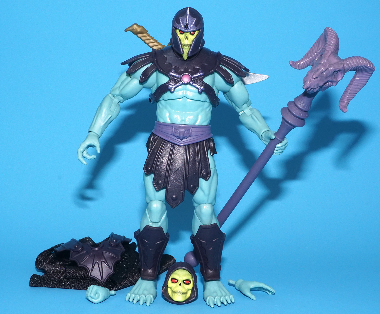 MOTU MASTERS OF THE UNIVERSE MASTERVERSE NEW ETERNIA BARBARIAN SKELETOR 100% COMPLETE 2022 MATTEL - Image 4
