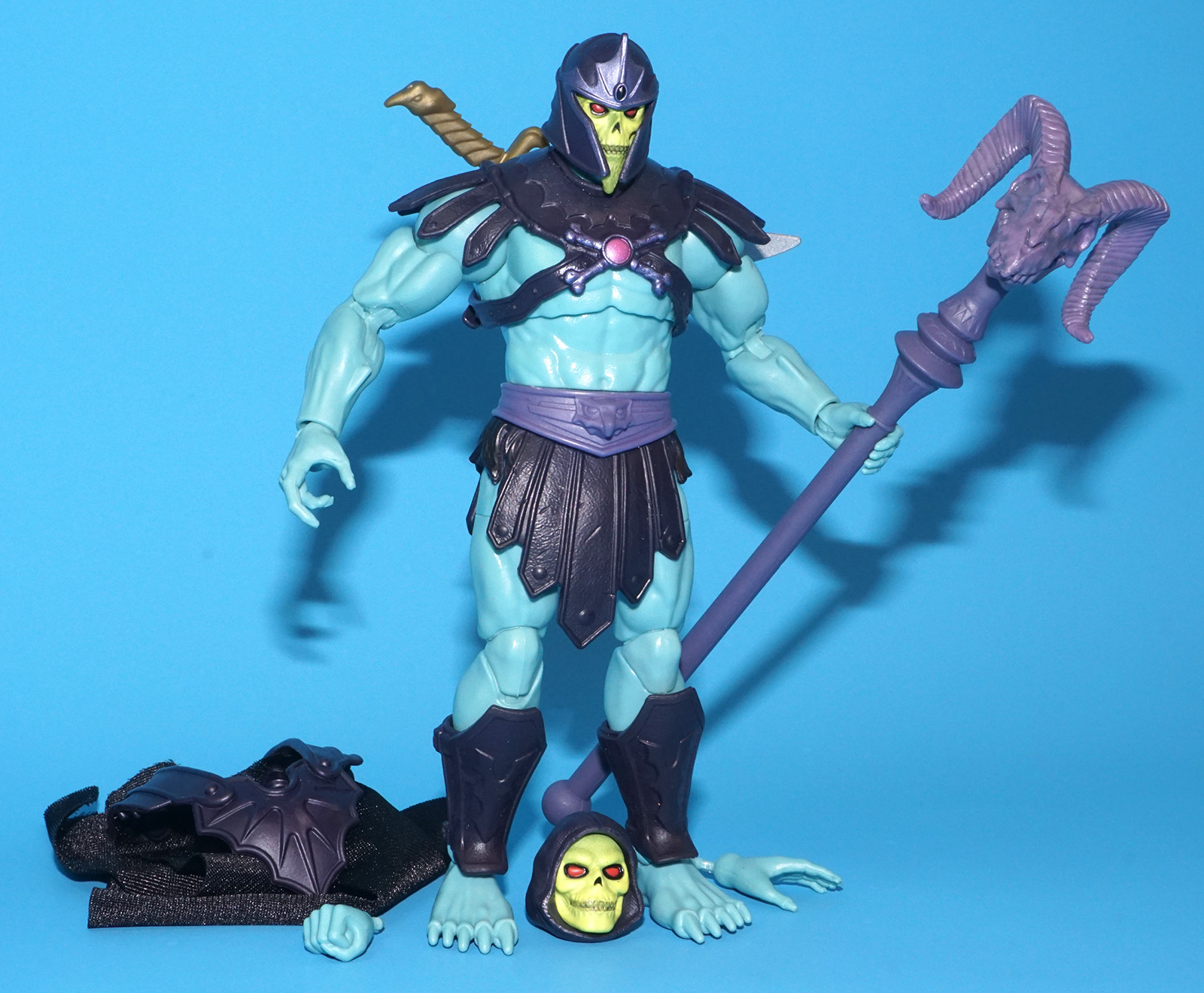 MOTU MASTERS OF THE UNIVERSE MASTERVERSE NEW ETERNIA BARBARIAN SKELETOR 100% COMPLETE 2022 MATTEL - Image 5