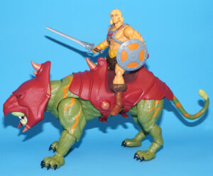 MOTU MASTERS OF THE UNIVERSE MASTERVERSE REVELATION BATTLE CAT & HE-MAN 100% COMPLETE 2021 MATTEL