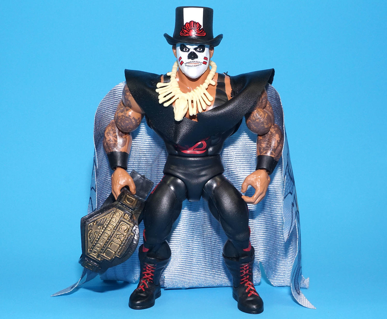 MOTU MASTERS OF THE WWE UNIVERSE SUPERSTARS PAPA SHANGO 100% COMPLETE 2022 MATTEL WWF