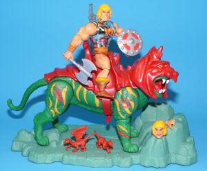MOTU MASTERS OF THE UNIVERSE ORIGINS BATTLE CAT & BATTLE ARMOR HE-MAN SET 100% COMPLETE 2021 MATTEL