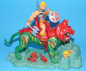 MOTU MASTERS OF THE UNIVERSE ORIGINS BATTLE CAT & BATTLE ARMOR HE-MAN SET 100% COMPLETE 2021 MATTEL