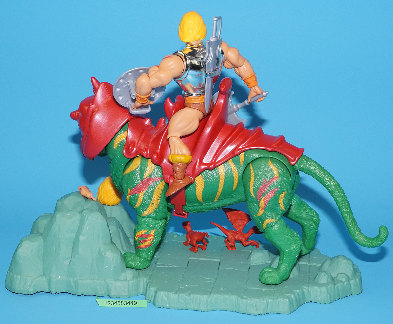 MOTU MASTERS OF THE UNIVERSE ORIGINS BATTLE CAT & BATTLE ARMOR HE-MAN SET 100% COMPLETE 2021 MATTEL - Image 7