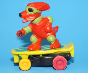 SKATEBOARD GANG WIPEOUT DOG 1986 MATTEL WORKS!