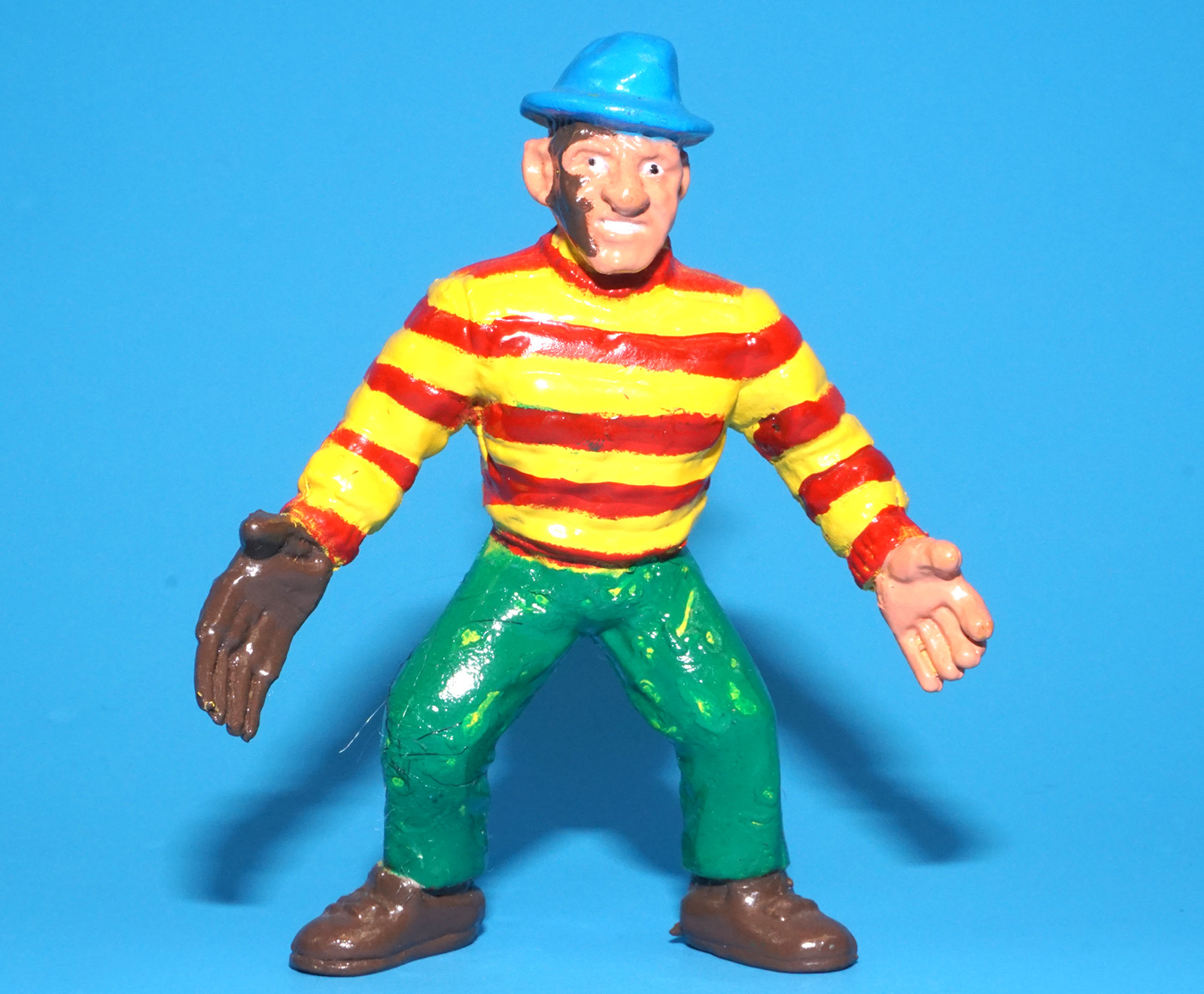 MONSTER UNIVERSAL MINI MONSTERS BOOTLEG KO PVC FIGURE FREDDY KRUEGER 1990 SUNGOLD SIMBA - Image 3