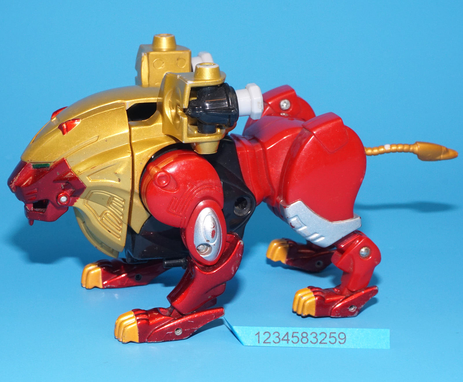 MMPR POWER RANGERS GAORANGER WILD FORCE MEGAZORD RED LION DX GAO KING 2001 BANDAI - Image 3