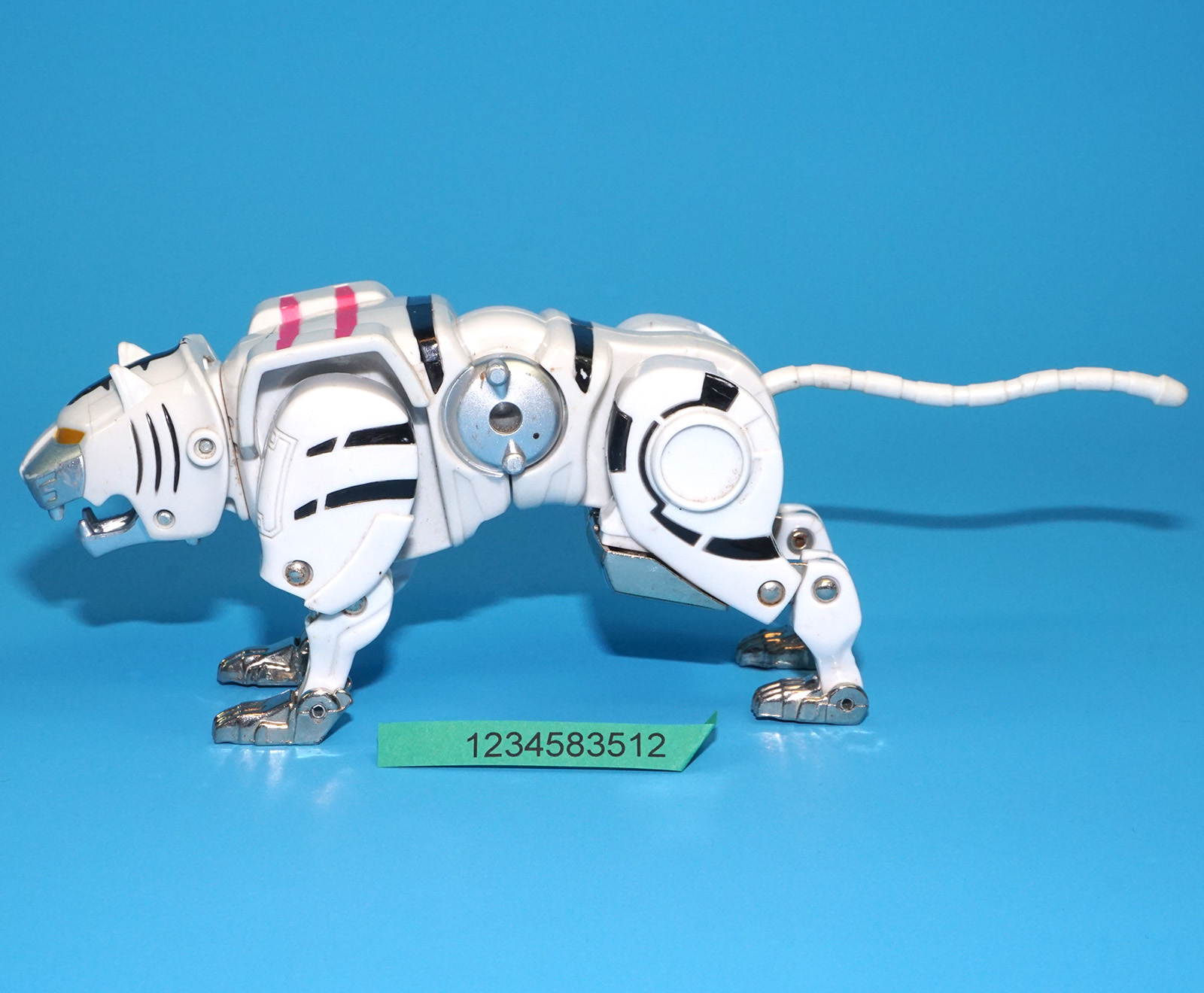 MMPR POWER RANGERS GAORANGER WILD FORCE MEGAZORD WHITE TIGER DX GAO KING 2001 BANDAI - Image 3