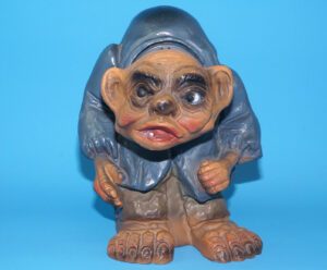 HUNCHBACK TROLL 9″ BOBBLE HEAD FIGURE 1962 HEICO WEST GERMANY