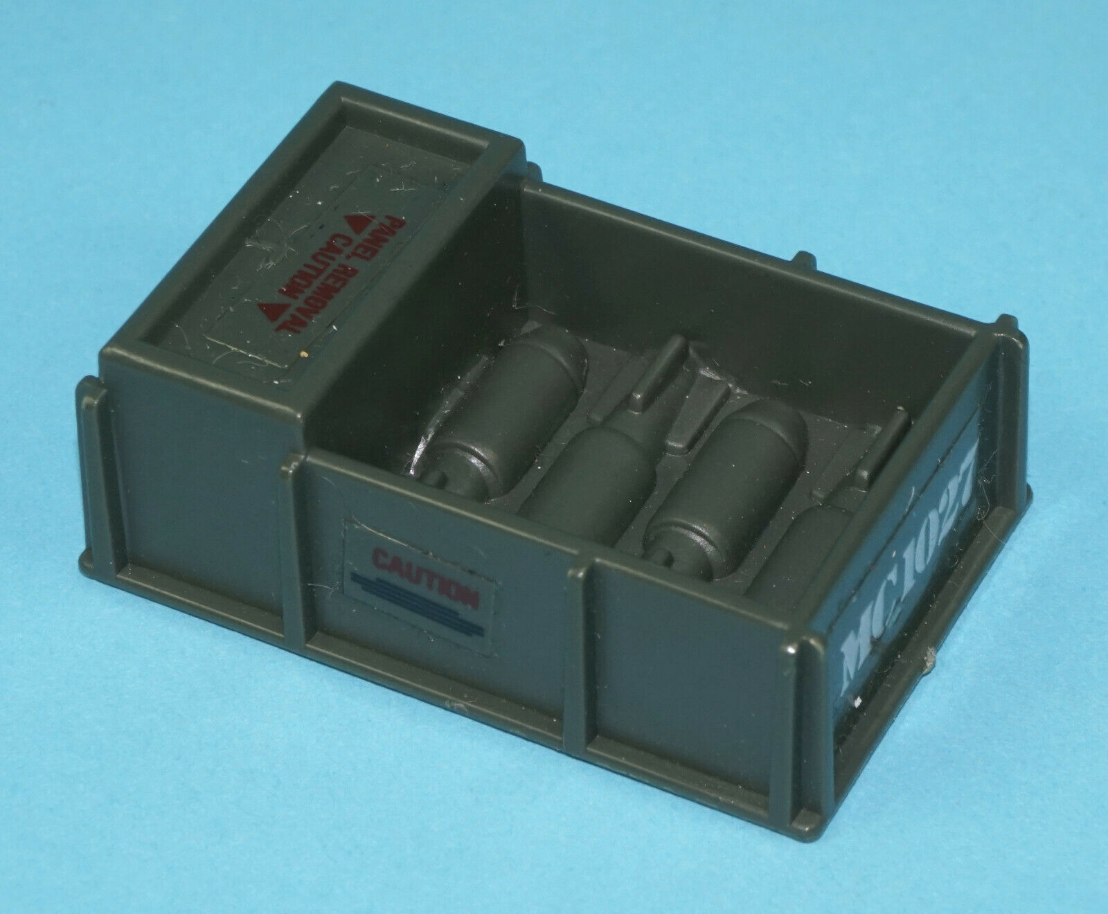 1985 GI JOE FORWARD OBSERVER UNIT ORIGINAL SPARE PART AMMO CRATE HASBRO