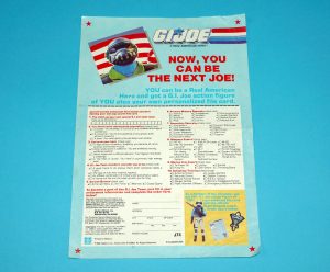 1987 GI JOE LEAFLET ORDER FORM ‘SECRET ID’ / STEEL BRIGADE USA MEXICO HASBRO