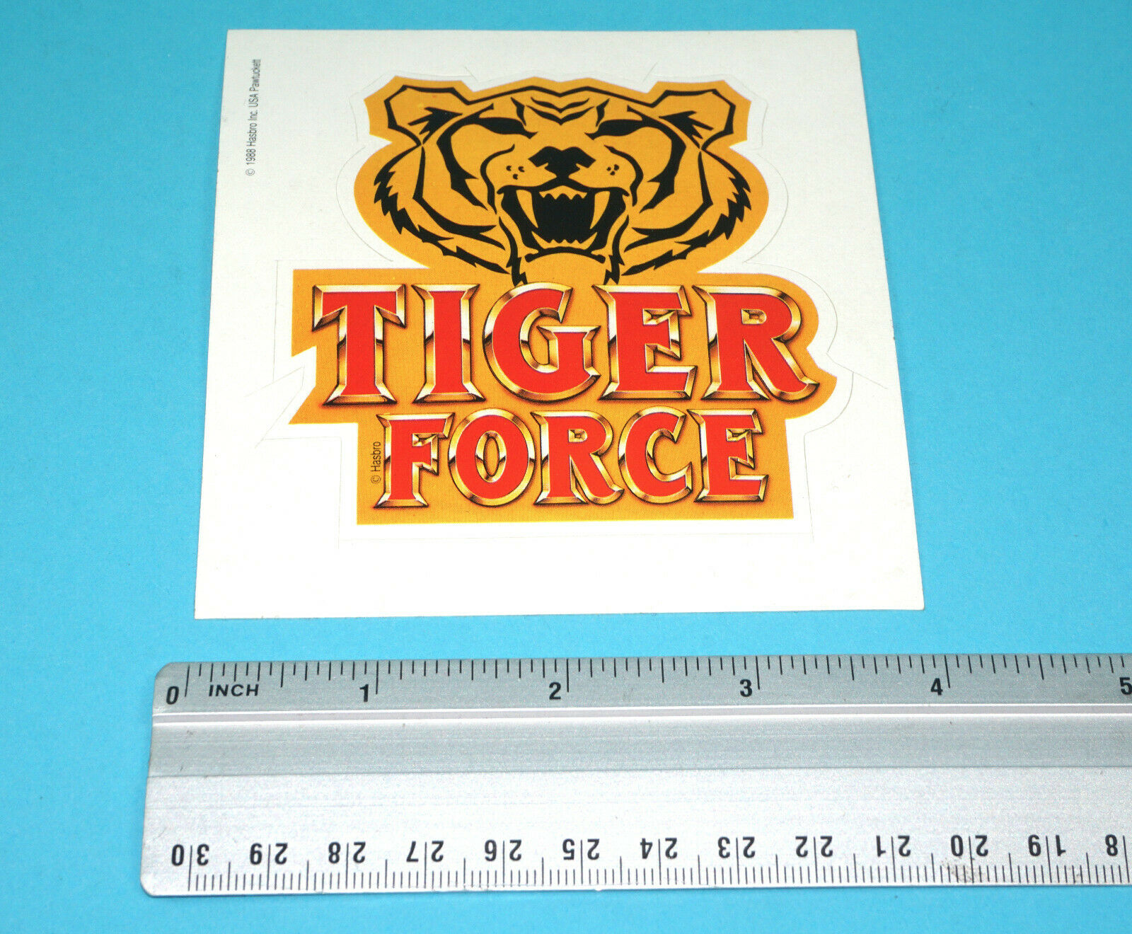 1988 GI JOE CLUB MAIL AWAY ORDER MAIL-IN STICKER TIGER FORCE BELGIUM EURO HASBRO - Image 2