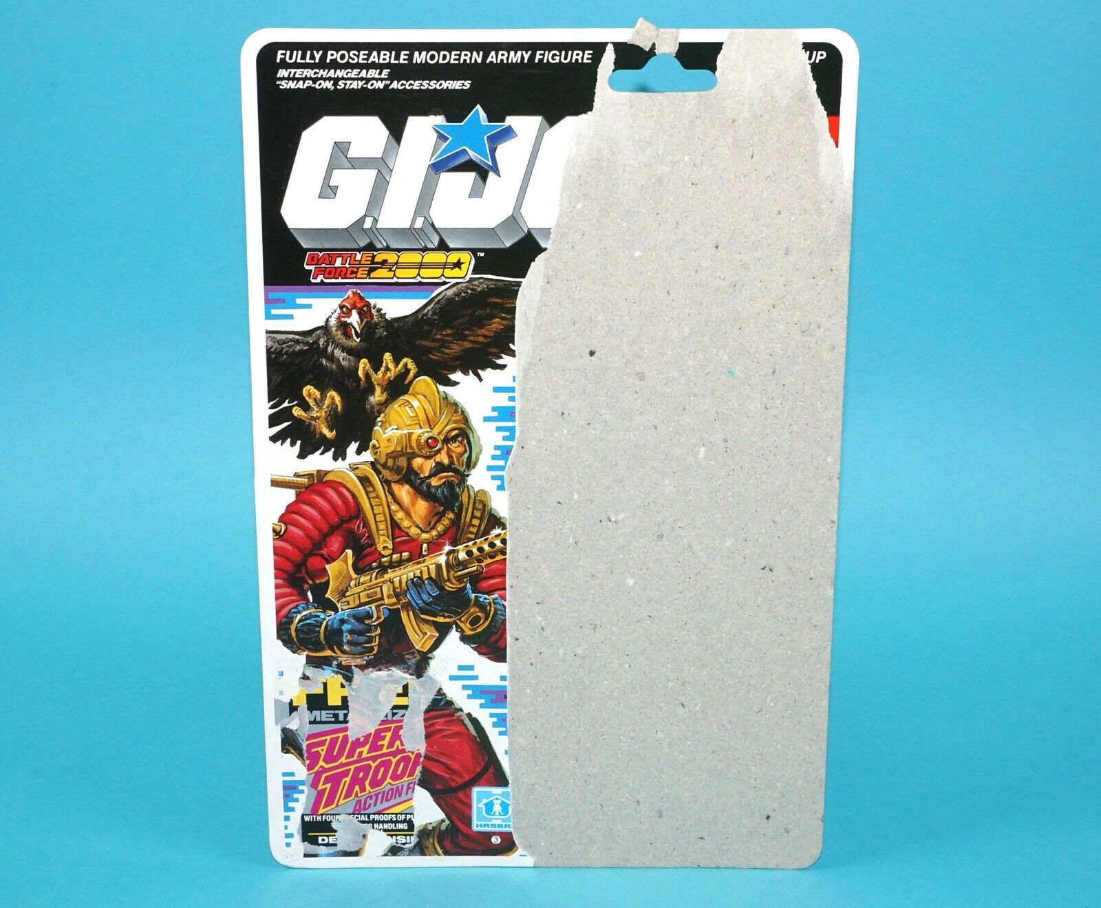 1988 GI JOE VOLTAR v1 UNCUT FILE CARD FILECARD CARDBACK US USA HASBRO