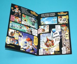CYCLONIANS E.G.G. BOTS MINI COMIC 2001 BANDAI