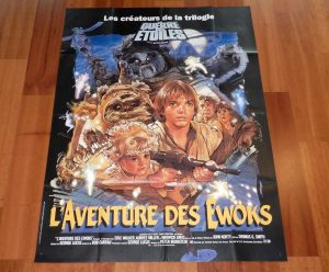 ORIGINAL MOVIE POSTER CARAVAN OF COURAGE AN EWOK ADVENTURE 1984 FOLDED ONE PANEL
