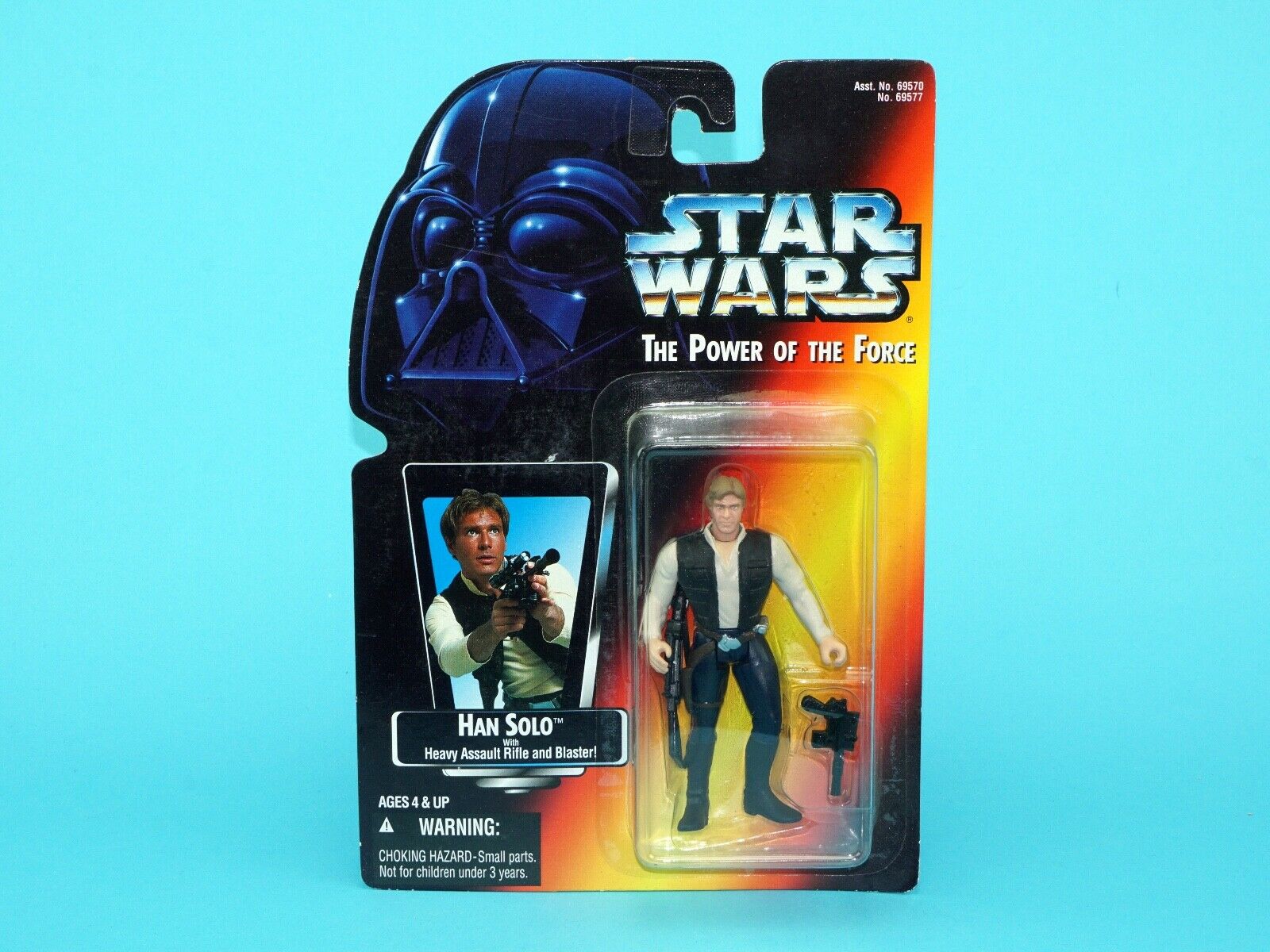 STAR WARS POTF2 HAN SOLO MOC MOSC US CARD 1995 KENNER